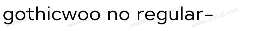 gothicwoo no regular字体转换